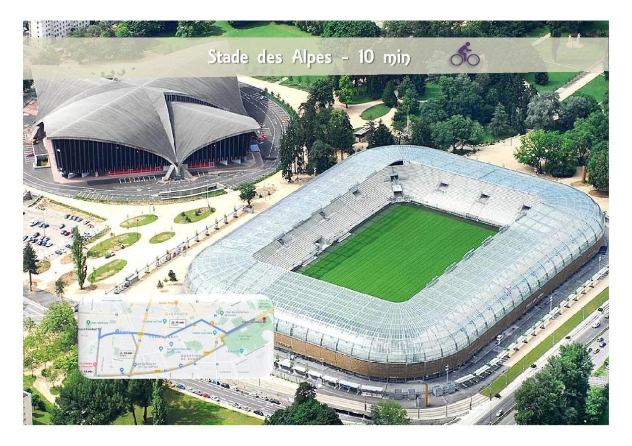 Le 62 - Spacieux T2 Avec Jardin, Parking & Tramway غرونوبل المظهر الخارجي الصورة