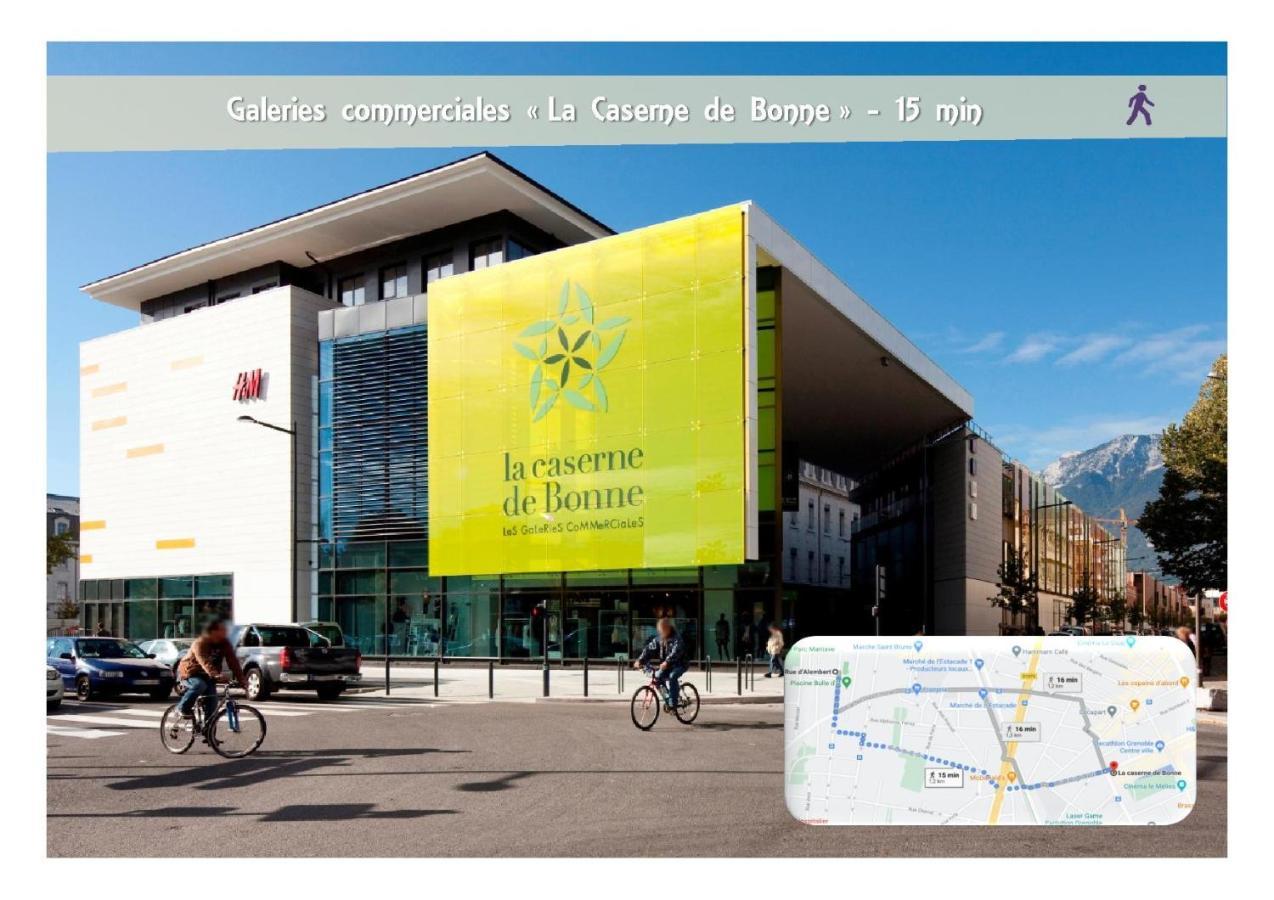 Le 62 - Spacieux T2 Avec Jardin, Parking & Tramway غرونوبل المظهر الخارجي الصورة